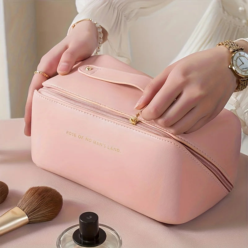 Luxury Makeup Organizer Bag – Spacious Travel Cosmetic Case with Smart Storage