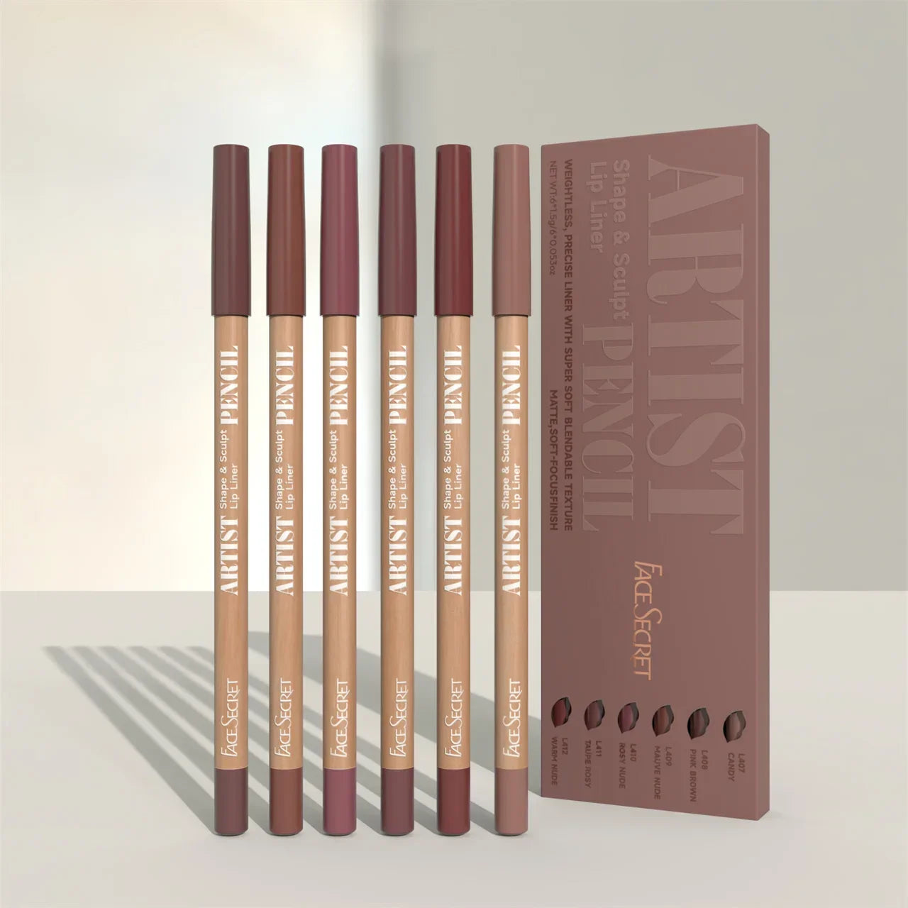 Secret Artist Lip Liner Set – Precision Definition with Featherlight Matte Finish