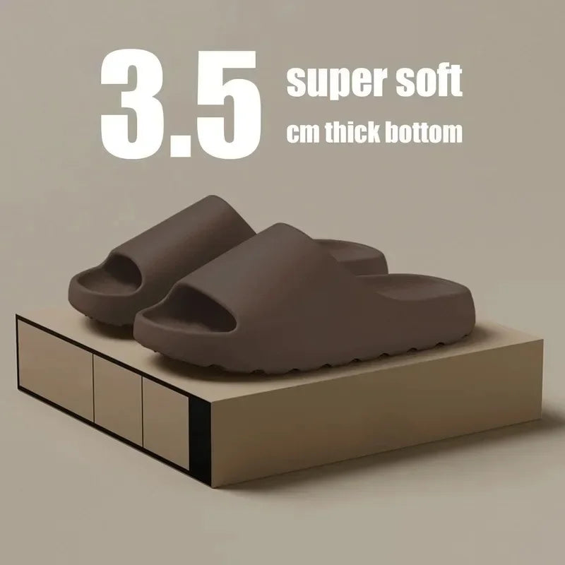 Cloud Comfort Coconut Slippers – Ultra-Soft Thick-Soled Sandals for Men & Women