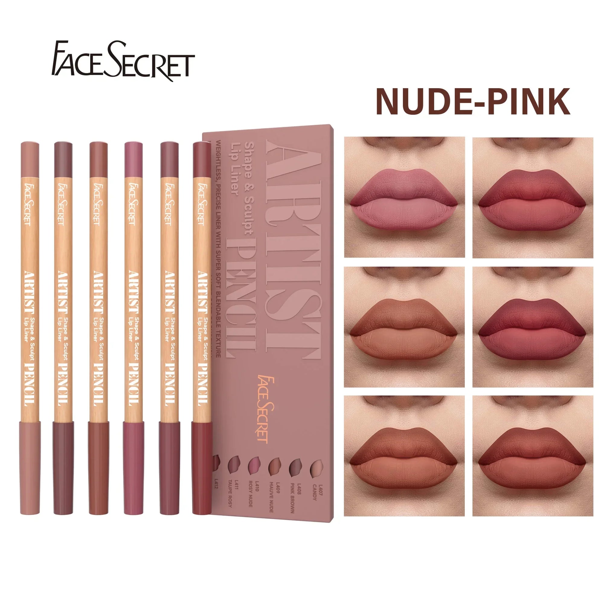 Secret Artist Lip Liner Set – Precision Definition with Featherlight Matte Finish