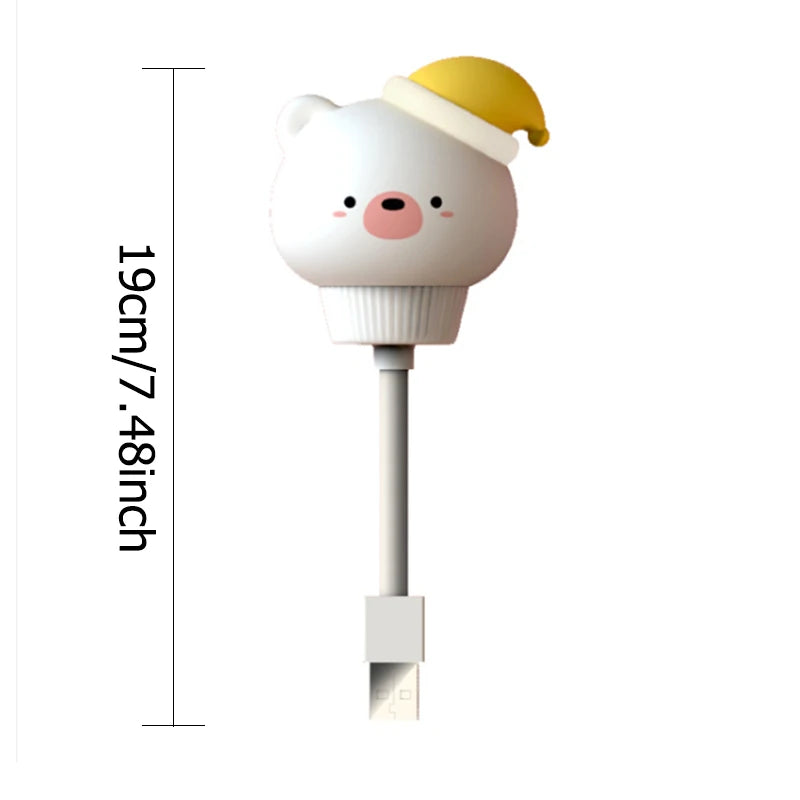 USB Cartoon Cute Night Light With Remote Control Babies Bedroom Decorative Feeding Light Bedside For Kids