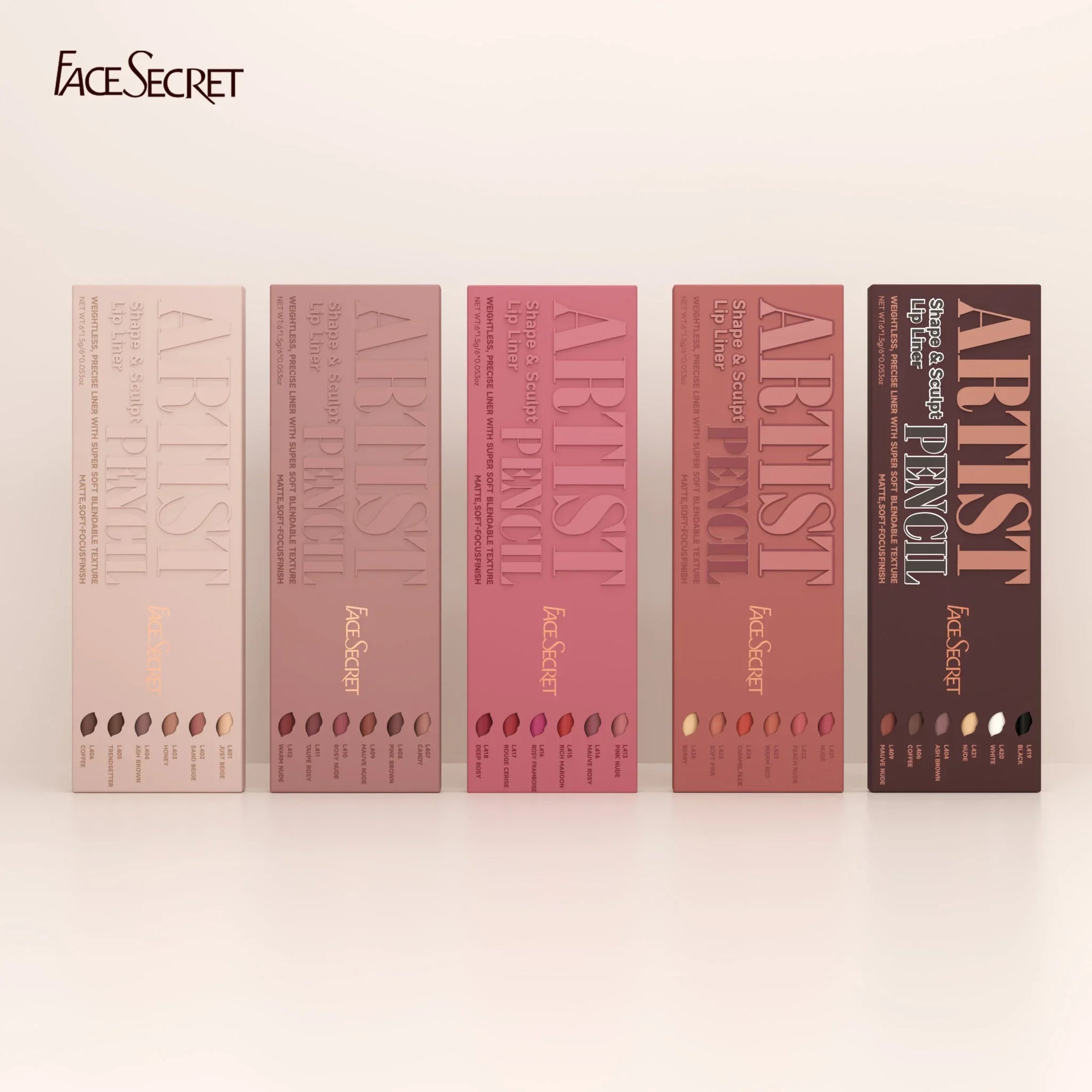 Secret Artist Lip Liner Set – Precision Definition with Featherlight Matte Finish