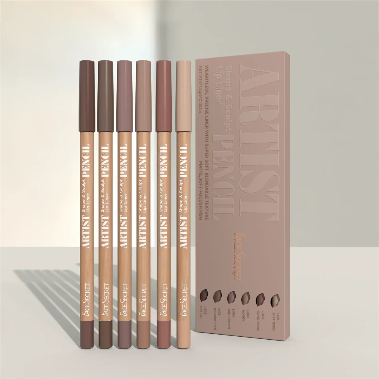 Secret Artist Lip Liner Set – Precision Definition with Featherlight Matte Finish
