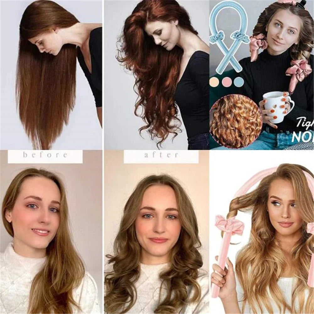 Heatless Curling Rod Headband – Salon-Worthy Curls While You Sleep