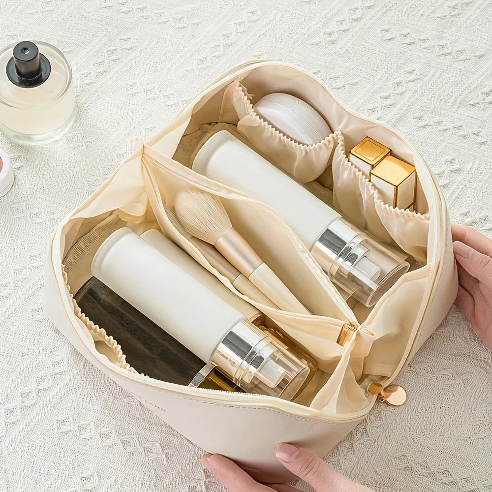 Luxury Makeup Organizer Bag – Spacious Travel Cosmetic Case with Smart Storage