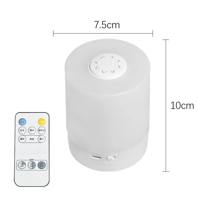 Dimmable Touch-Control Bedside Lamp – 3-Level LED Night Light with Charging Base