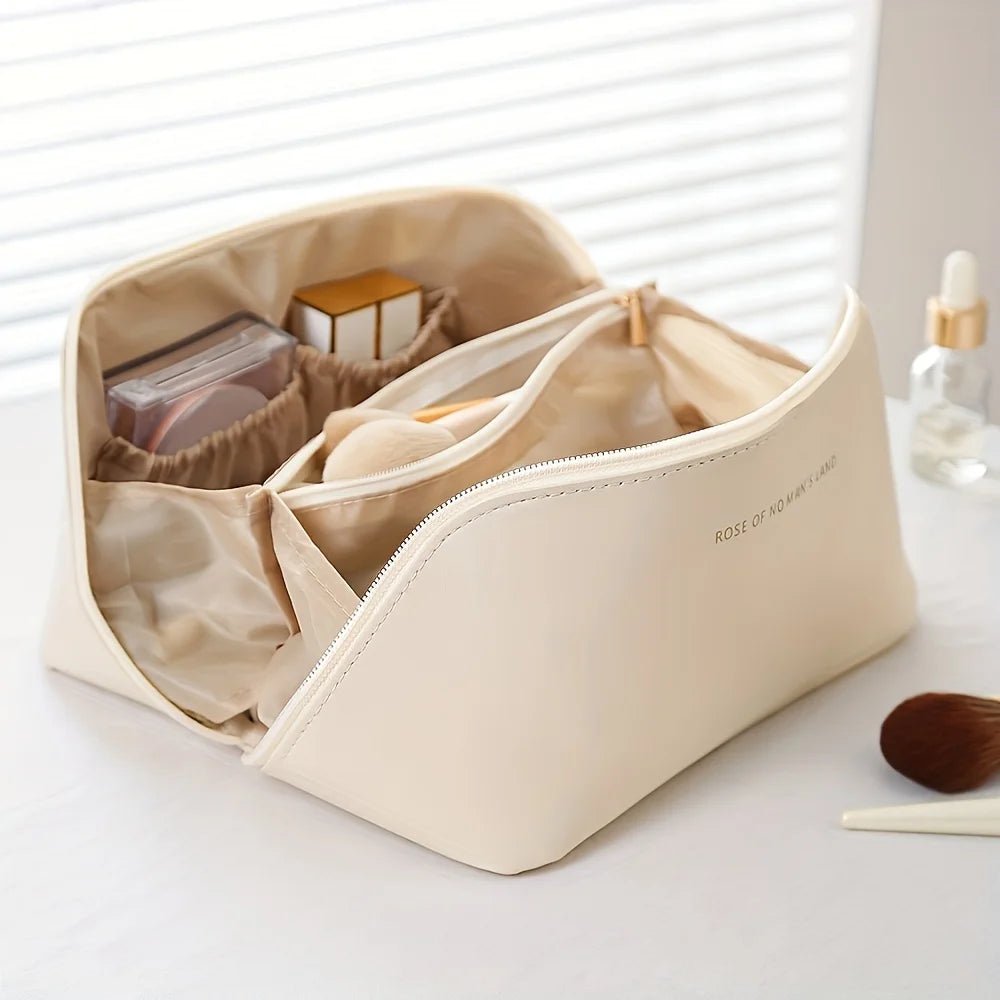 Luxury Makeup Organizer Bag – Spacious Travel Cosmetic Case with Smart Storage