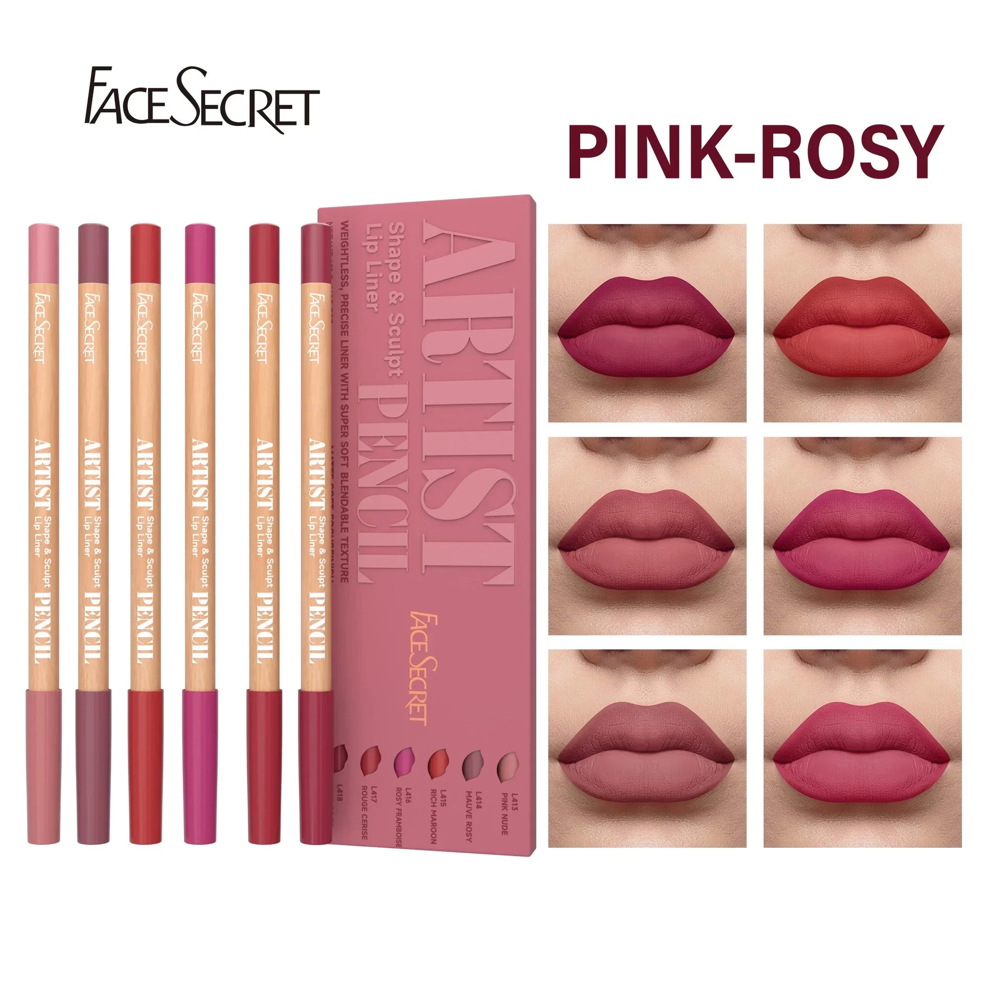 Secret Artist Lip Liner Set – Precision Definition with Featherlight Matte Finish
