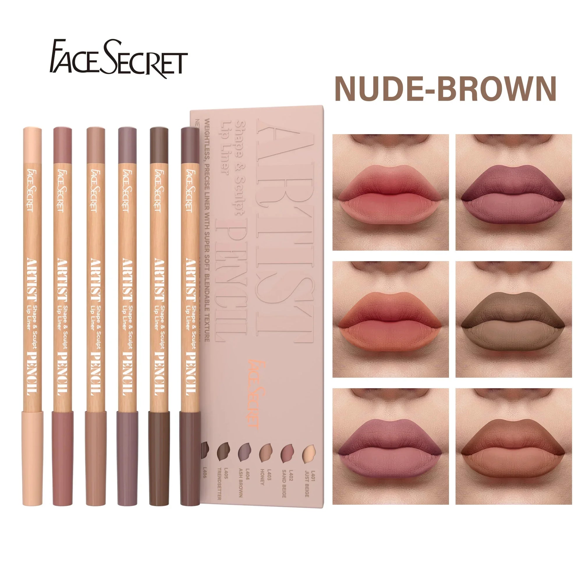 Secret Artist Lip Liner Set – Precision Definition with Featherlight Matte Finish