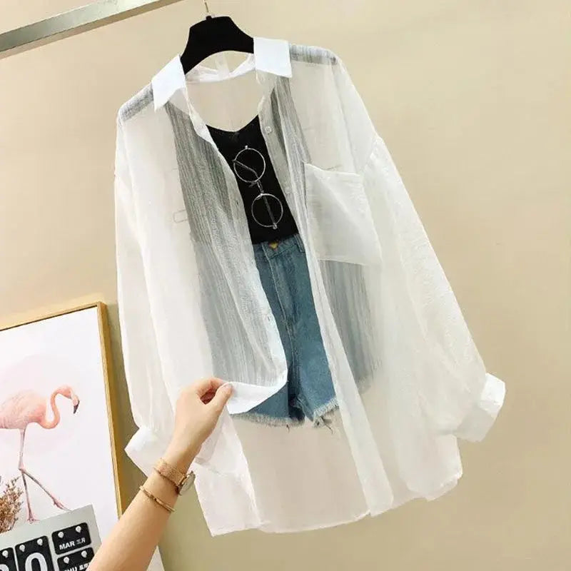 AireLight Sheer Chiffon Blouse – Summer Breeze Edition
