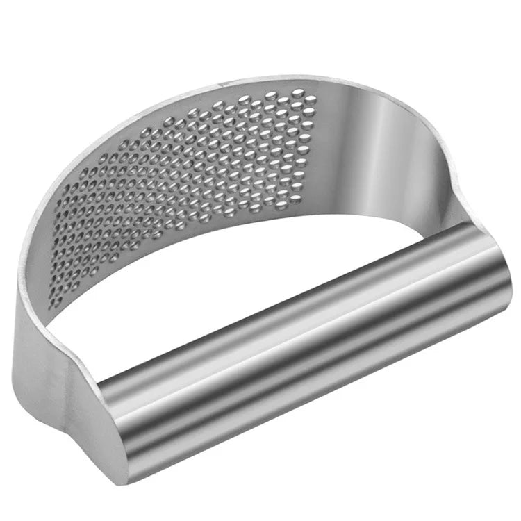 Stainless Steel Garlic Press – Easy Manual Crusher Tool