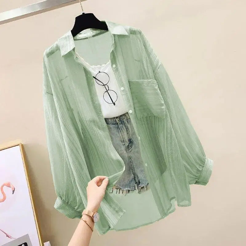 AireLight Sheer Chiffon Blouse – Summer Breeze Edition