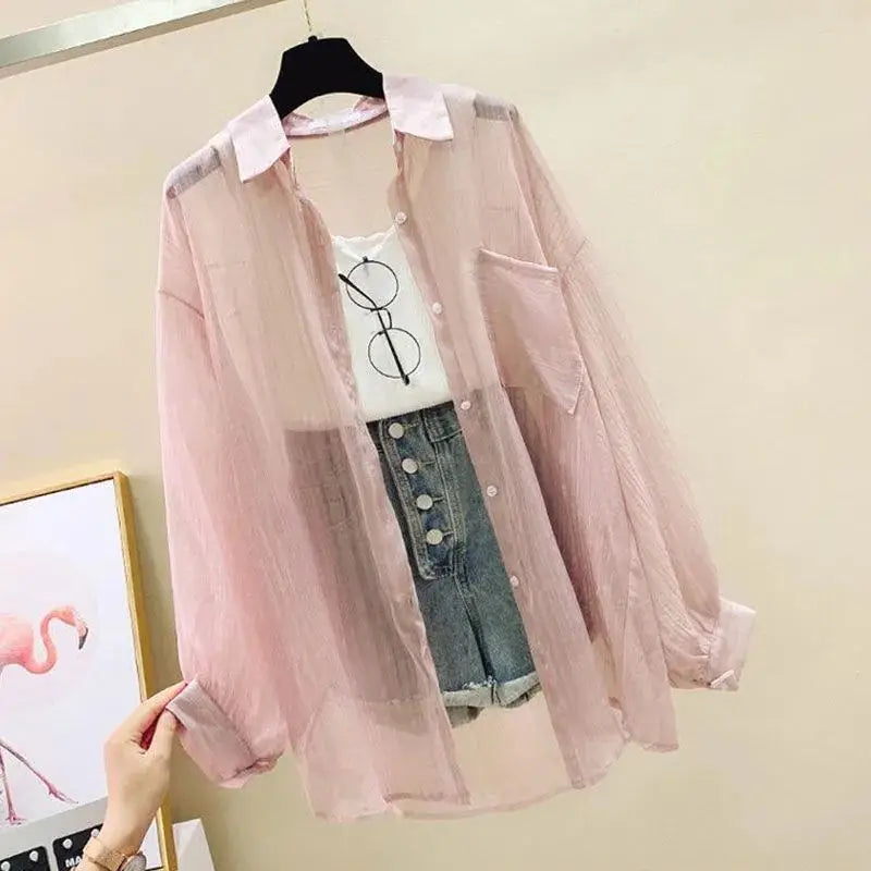 AireLight Sheer Chiffon Blouse – Summer Breeze Edition