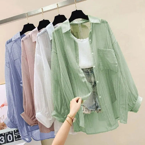 AireLight Sheer Chiffon Blouse – Summer Breeze Edition