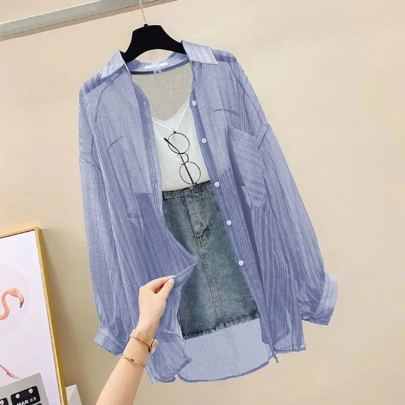 AireLight Sheer Chiffon Blouse – Summer Breeze Edition