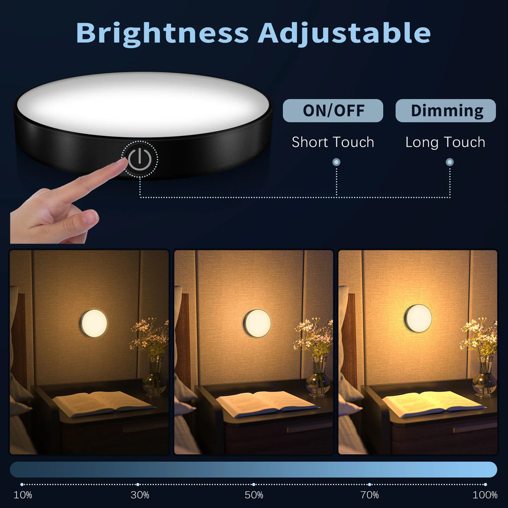 Rechargeable Touch Night Light – 1000mAh Battery-Powered LED for Any Space