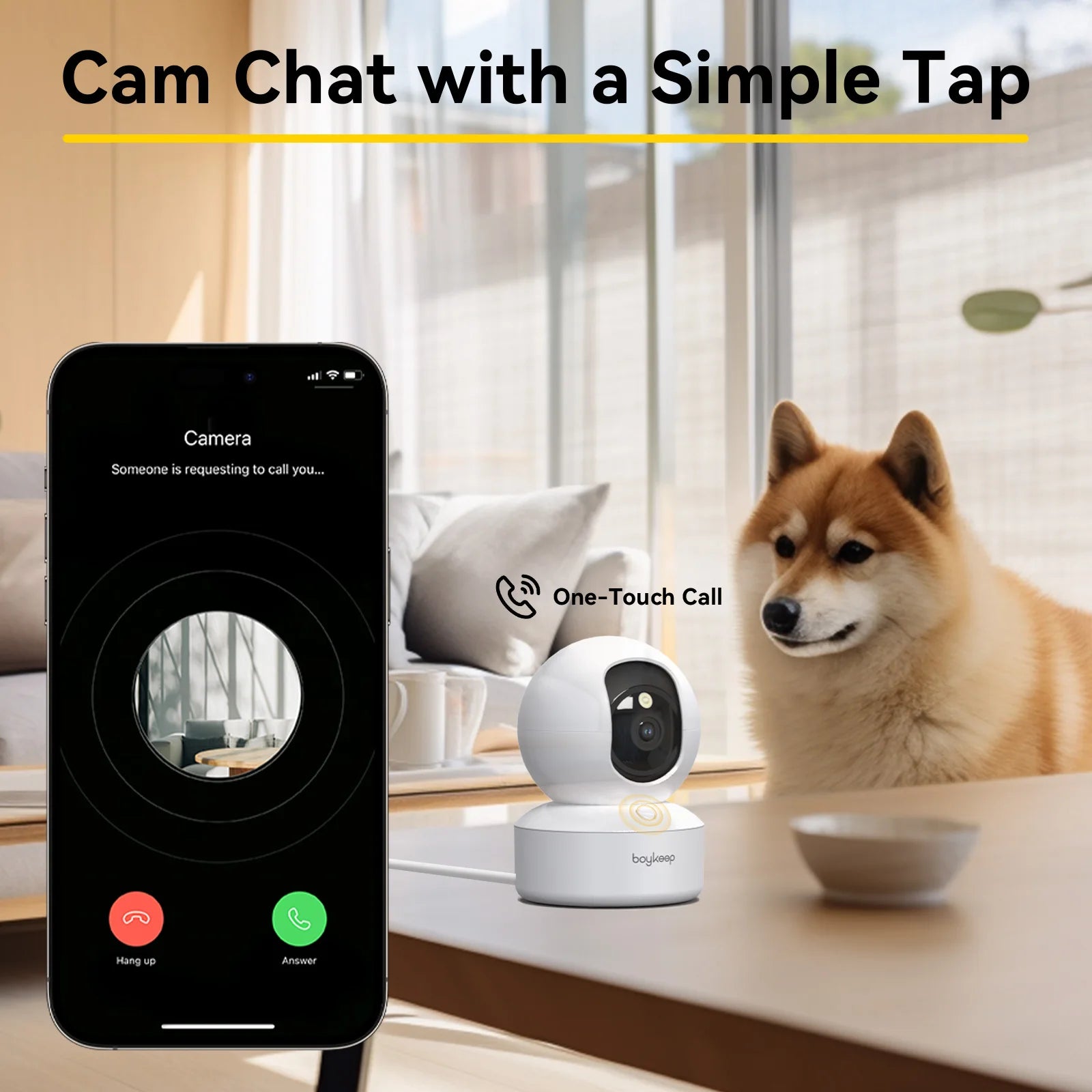 360° Smart Security Cam – 2K Vision, 2-Way Talk & Night View