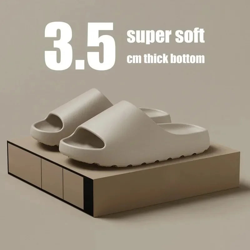 Cloud Comfort Coconut Slippers – Ultra-Soft Thick-Soled Sandals for Men & Women